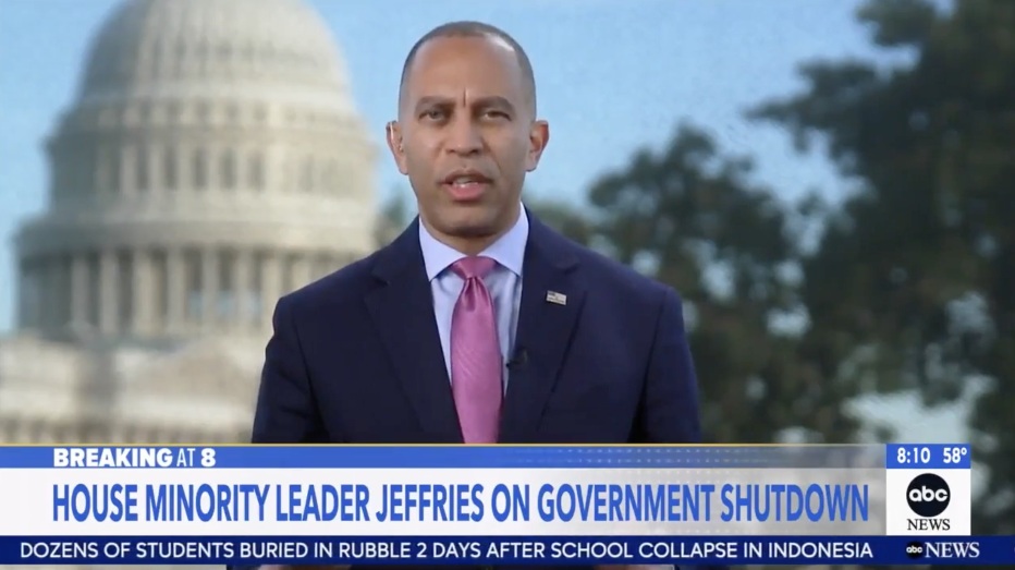 Leader Jeffries appearing on Good Morning America