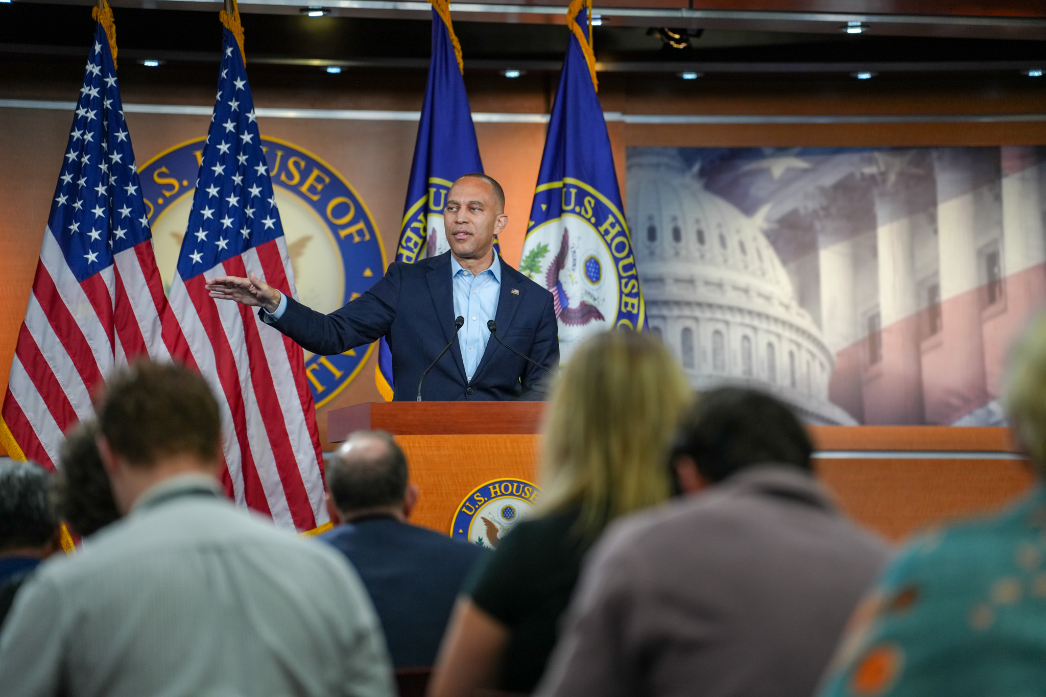 Leader Jeffries Speaking at Press Conference