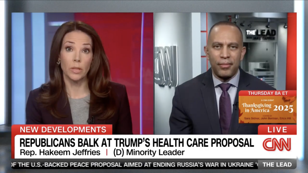 11.25.25 Leader Jeffries on CNN