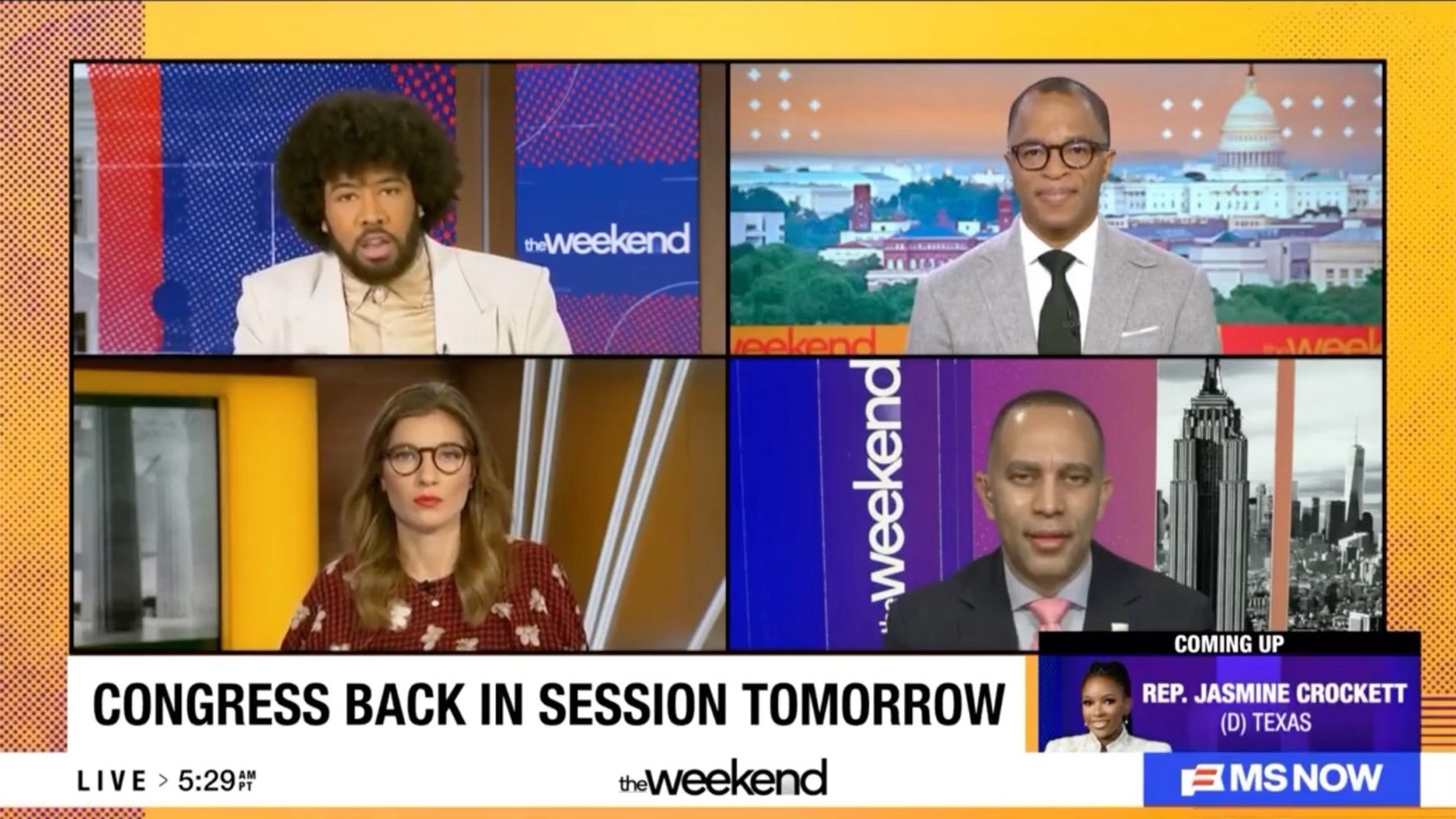 Leader Jeffries Appears on MS NOW - 11.30.25