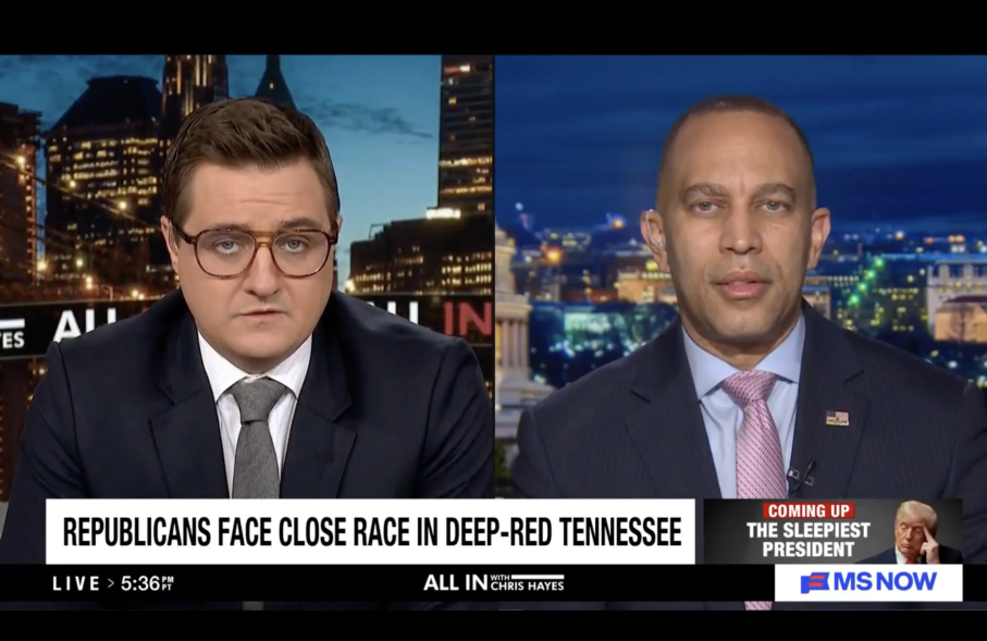 Leader Jeffries on MS NOW's All In