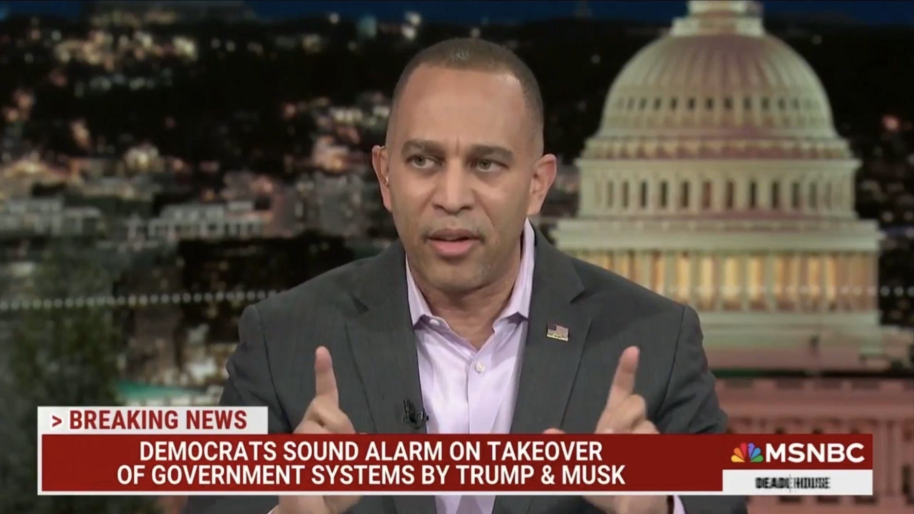 Leader Jeffries appearing on MSNBC's Deadline: White House