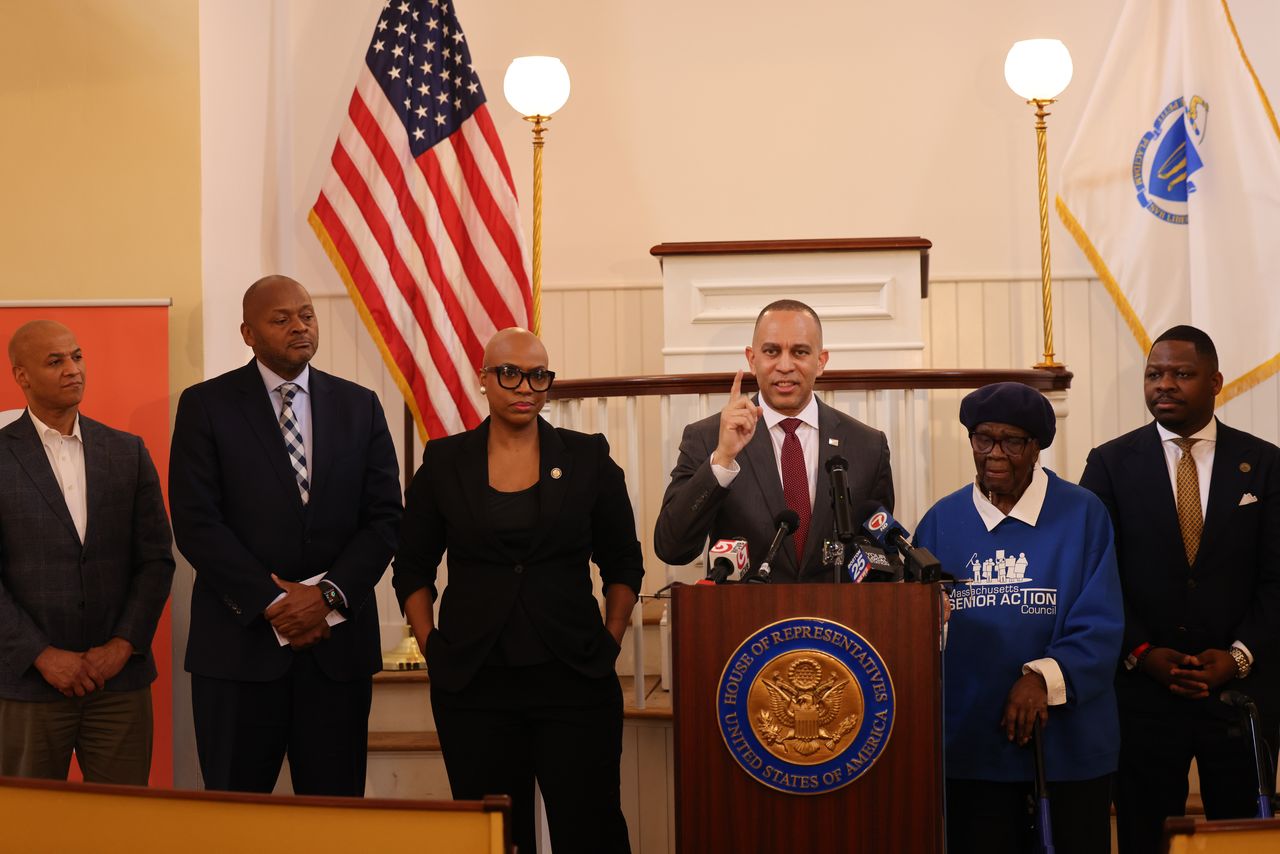 3.23.26, Leader Jeffries at Boston Press Conference
