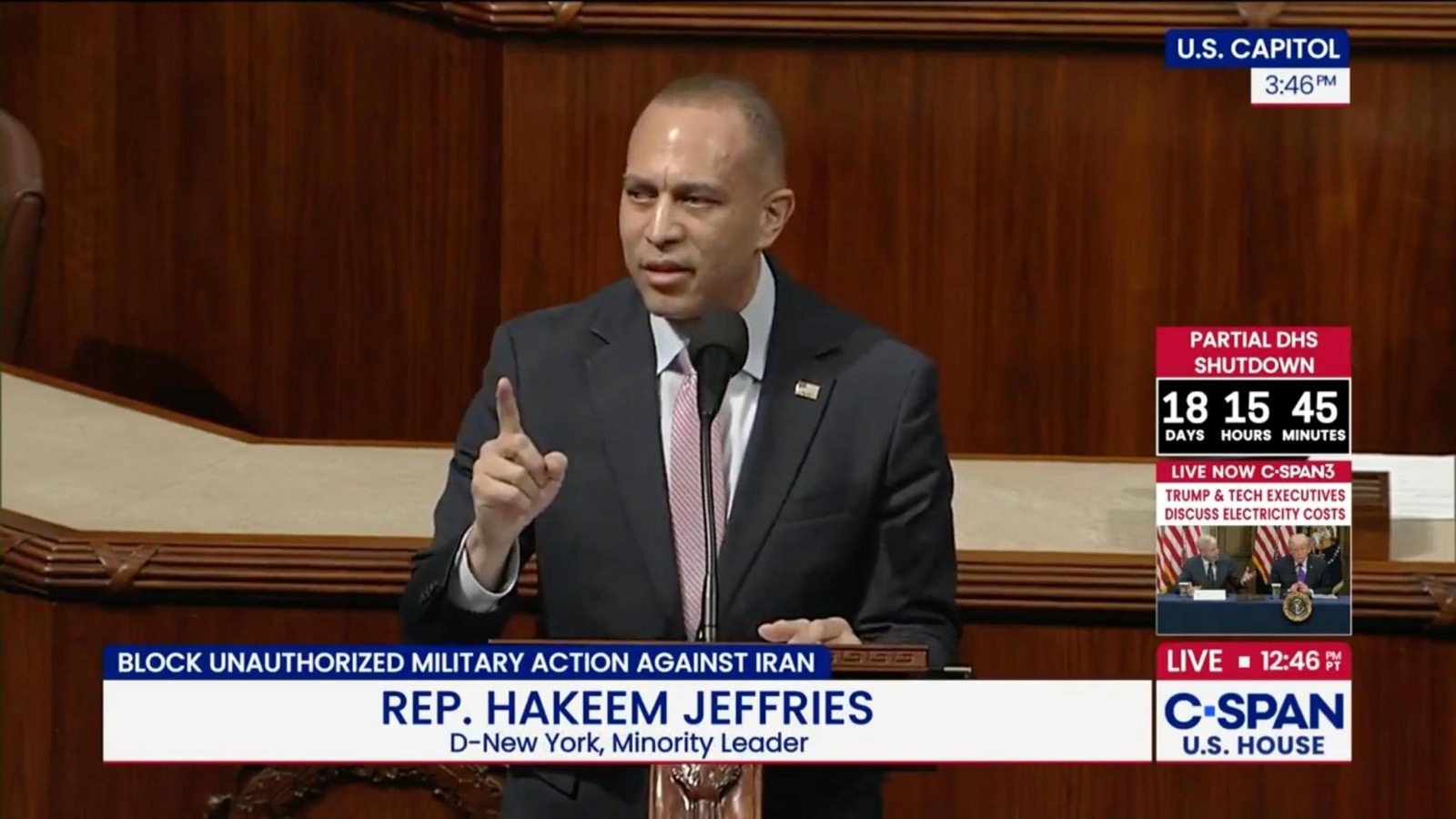 Leader Jeffries speaking on the House Floor