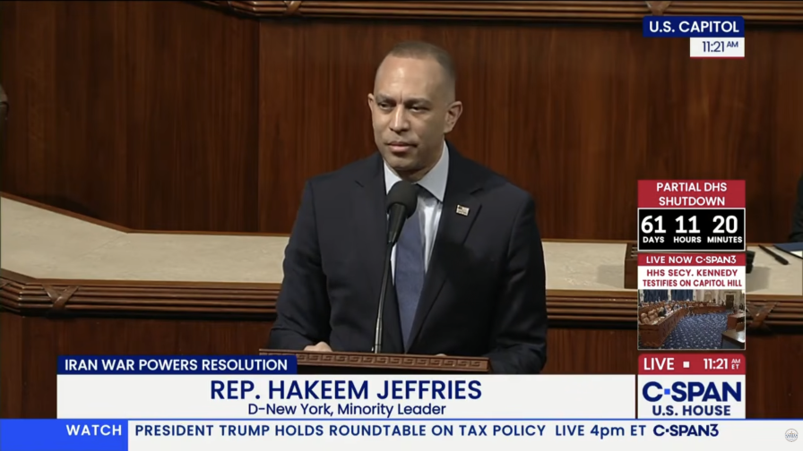 4.16.26, Leader Jeffries on House Floor