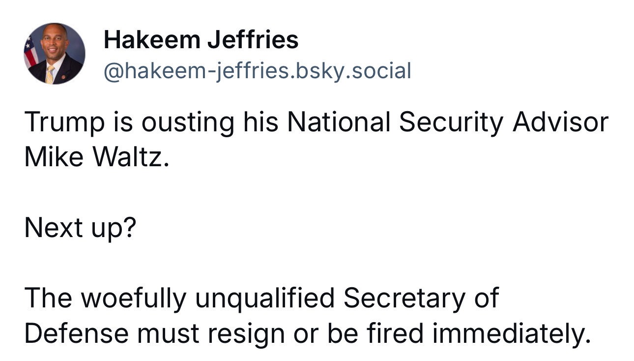 Trump is ousting his N