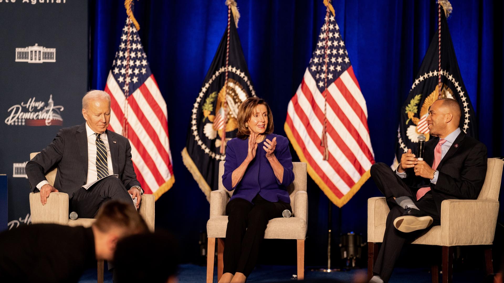 President Biden, Speaker Pelosi, Dem Leader Jeffries