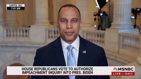 Leader Jeffries appearing on MSNBC's Morning Joe