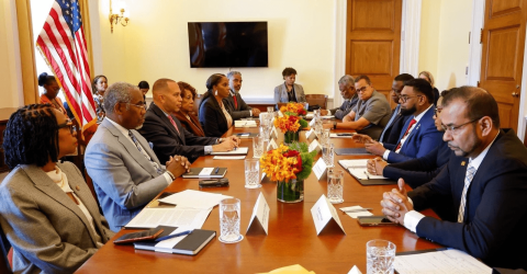 Leaders Jeffries and Members of Congress Meeting with Guyanese Delegation