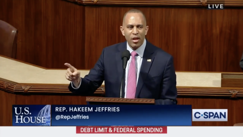 Leader Jeffries delivering remarks on the House floor on the Default on America Act
