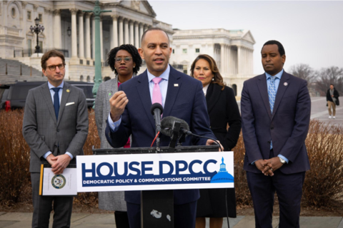 Leader Jeffries and DPCC Co-Chairs At Presser