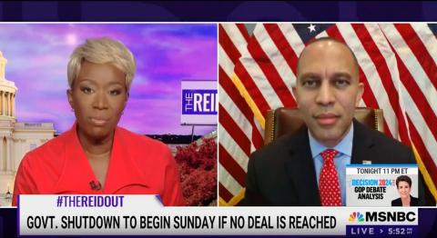 Leader Jeffries appearing on MSNBC's The ReidOut